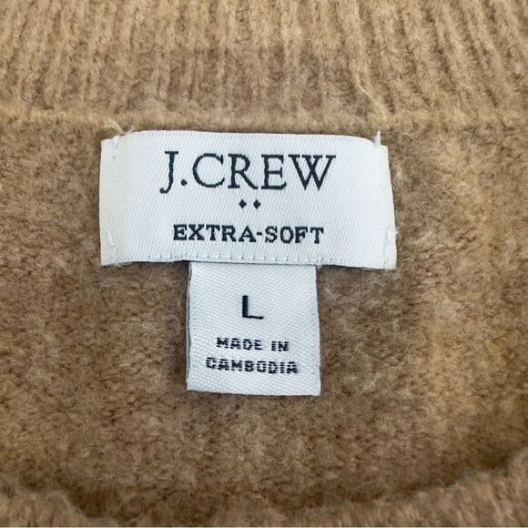 J Crew Extra Soft Yarn Wool Blend Crewneck Sweater Size Large Style BU223 - Picture 5 of 12